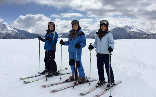 Central students participating in one of many off-campus experiences.